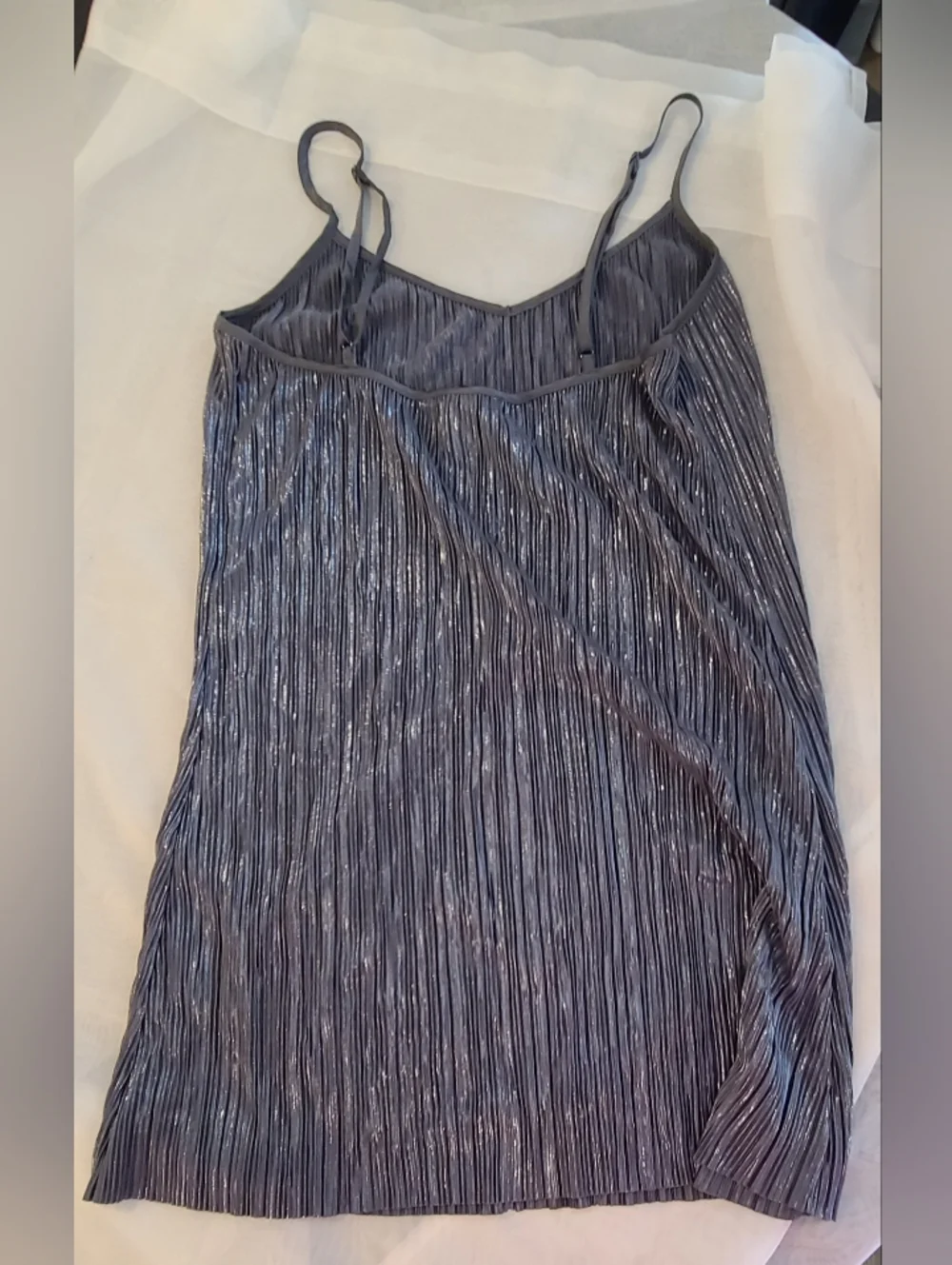 Victoria's Secret Vintage Metallic Pleated Slip Dress, Small - Picture 6 of 7